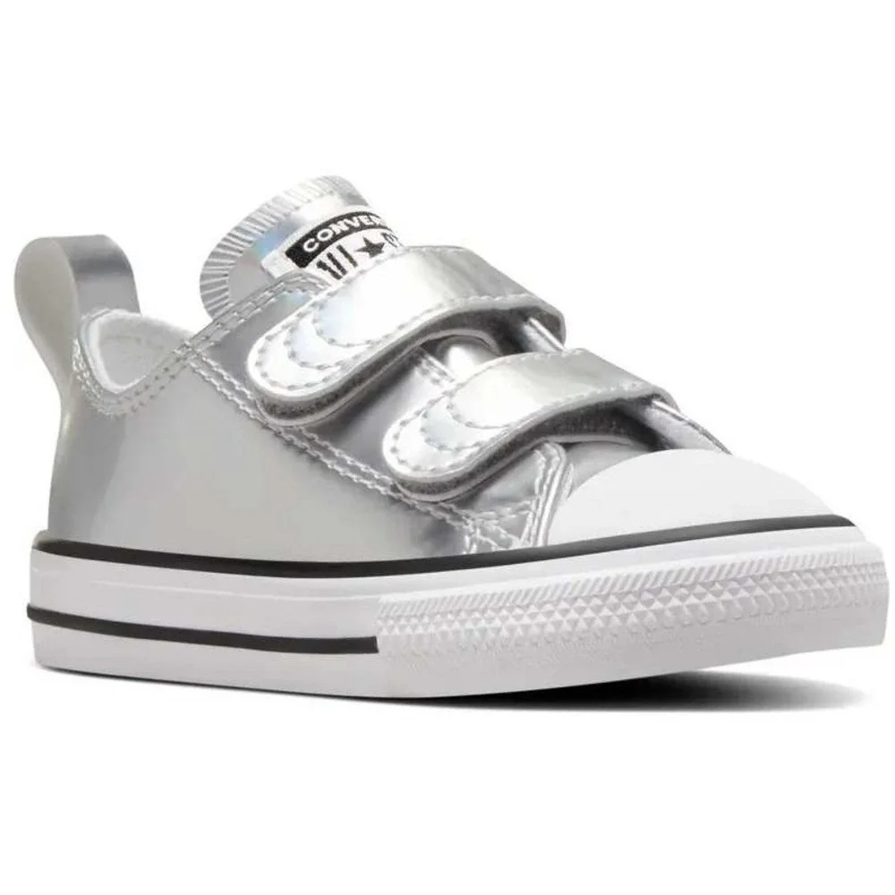 Converse Baby Metallic Silver‎ Sneakers sz 5